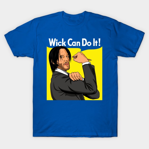 We Can Do It Baba Yaga Keanu Reeves Vintage Retro Slogan T-Shirt by BoggsNicolas